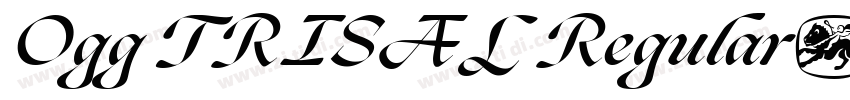 Ogg TRISAL Regular字体转换